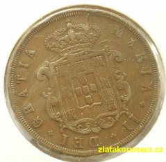 Portugalsko - 20 reis 1851