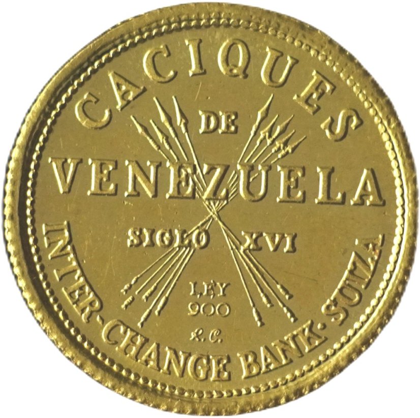 Zlatá mince - Venezuela - CACIQUE ORO 1.5GR 1961