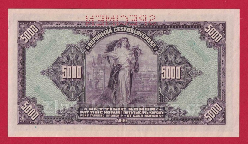5000 Korun 1920 C Perf.