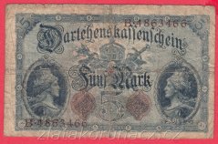 Německo - 5 mark 5.8.1914 - série B