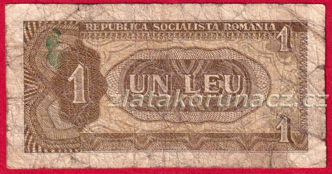 Rumunsko - 1 Leu 1966
