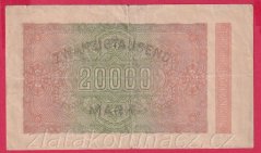 Německo - 20.000 mark 20.2.1923 - série B-HR - 6 m.č.