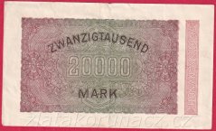 Německo - 20.000 mark 20.2.1923 - série D-HH