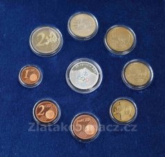 Sada dřevěná 2018 - Slovenské euromince 2018 proof like