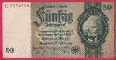 Německo - 50 Reichsmark 30.3.1933 - série C - L - 8 m.č.