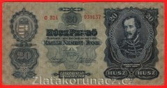 Maďarsko - 20 Pengö 1930
