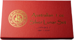 Sada stříbrných mincí Lunární série I. 1Oz
