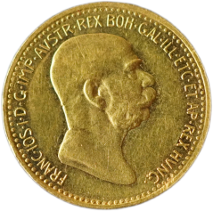 Zlatá mince Rakousko - Uhersko - 10 Koruna 1909