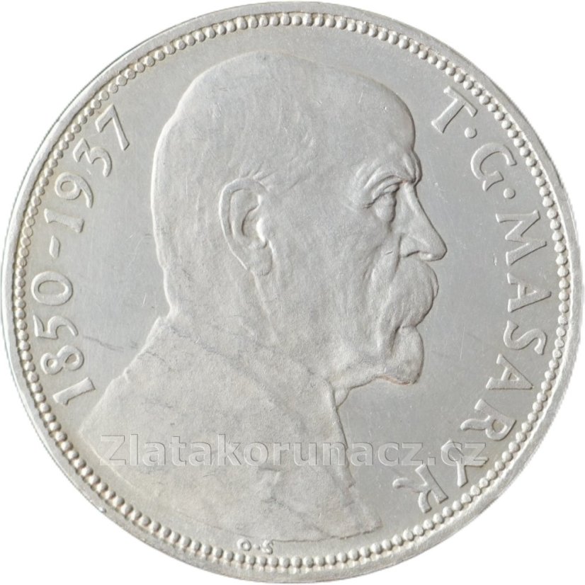 Úmrtí prezidenta T.G.Masaryka -  20Kč 1937