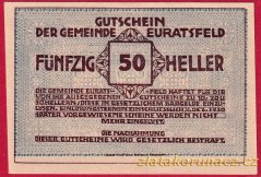 Euratsfeld - 50 haléřů - 1920