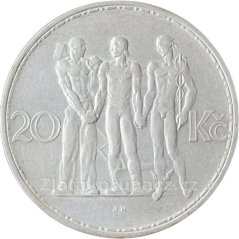 Dvacetikoruna -20Kč 1933