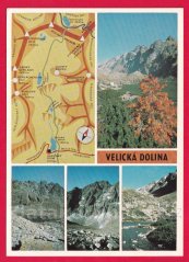 Vysoké Tatry - Velická Dolina mapka