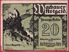 Spitz an der Donau - 20 haléřů - 1920 - zelená