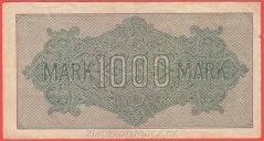 Německo - 1000 mark 15.9.1922 - série D-FZ - 6 m.č.