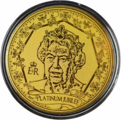 Zlatá medaile - platinové výročí královny Alžběty II.