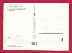 Kostelní Lhota - kostel, rybník, škola