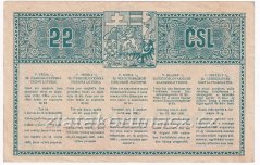 Los - 10 Kč - 22. Československá třídní loterie r.1930