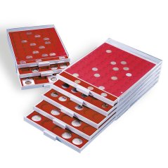 Mincovní box na 5 setů euromincí v kapslích