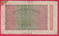 Německo - 20.000 mark 20.2.1923 - série L-RH - 6 m.