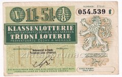 Los - 25 k - 51. Třídní loterie Protektorátu V. - F r.1944