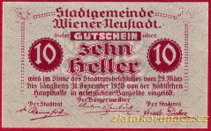 Wiener Neustadt - 10 haléřů - 1920