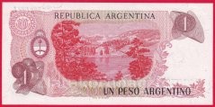 Argentina - 1 Peso Argentino 1984 varianta podpisu