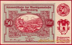Senftenberg - 50 haléřů - 1920 - série I.