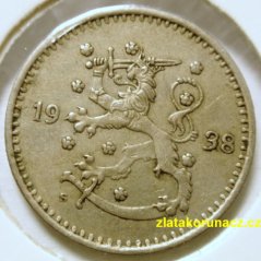 Finsko - 1 markkaa 1938 S