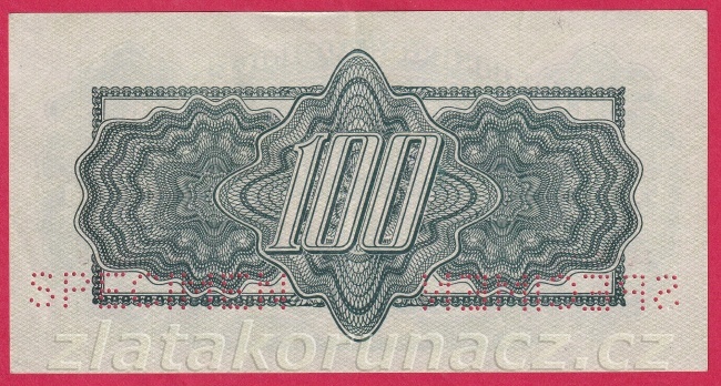100 Korun 1944  BA, KOLEK ,2 X SPECIMEN