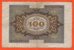 Německo - 100 Mark 1.11.1920 -  série A - H