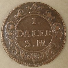 Švédsko - 1 daler 1718 Mars
