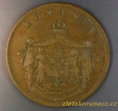 Rumunsko - 10 bani 1867