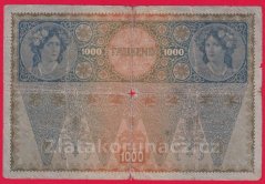 Rakousko-Uhersko - 1000 Kronen 1919 II. vydání 2566