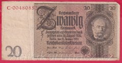 Německo - 20 Reichsmark 22.1.1929 - série C- 8 m.č.
