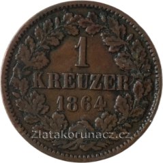 Baden - 1 Krejcar 1864