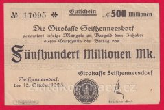 Seifhennersdorf - 500 Millionen mark 12.10.1923