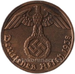 Německo - 1 Reichspfennig 1938 D