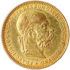 Zlatá mince Rakousko - Uhersko - 20 Koruna 1898