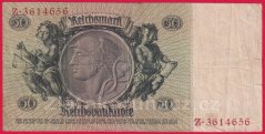 Německo - 50 Reichsmark 30.3.1933 - série Z-X - 7 m.č.