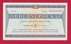 5 Tkčs - Tuzexová poukázka 1981/ IV