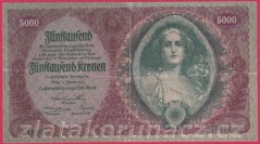 Rakousko - 5000 Kronen 1922