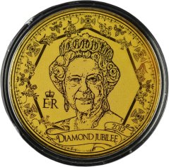 Zlatá medaile - diamantové výročí královny Alžběty II.