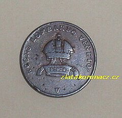 5 Centesimi 1822 V