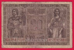 Německo - 20 mark 20.2.1918 - série Q