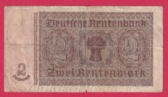 Německo - 2 Rentenmark 30.1.1937 - série E