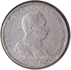 Německo - Prusko - 3 marka 1914 A