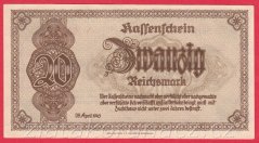 Německo - 20 Reichsmark 28.4.1945, s. AX