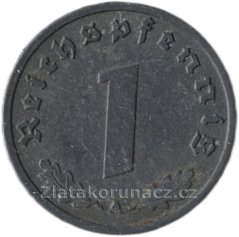 Německo - 1 Reichspfennig 1943 A
