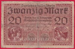 Německo - 20 mark 20.2.1918 - série Q