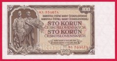 100 Kčs 1953 MA -český číslovač